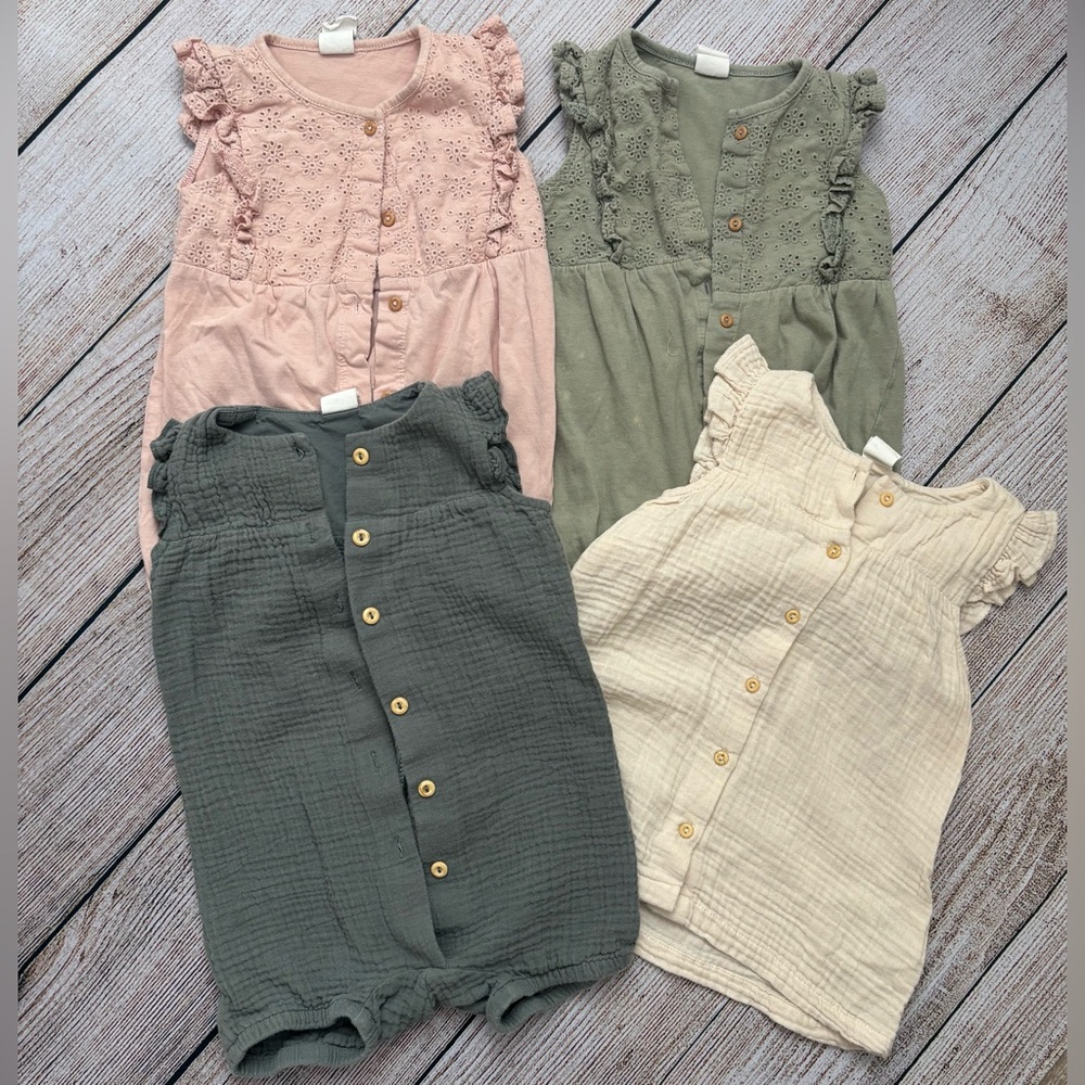 Baby Girl H&M Romper Dress Bundle 6-9m